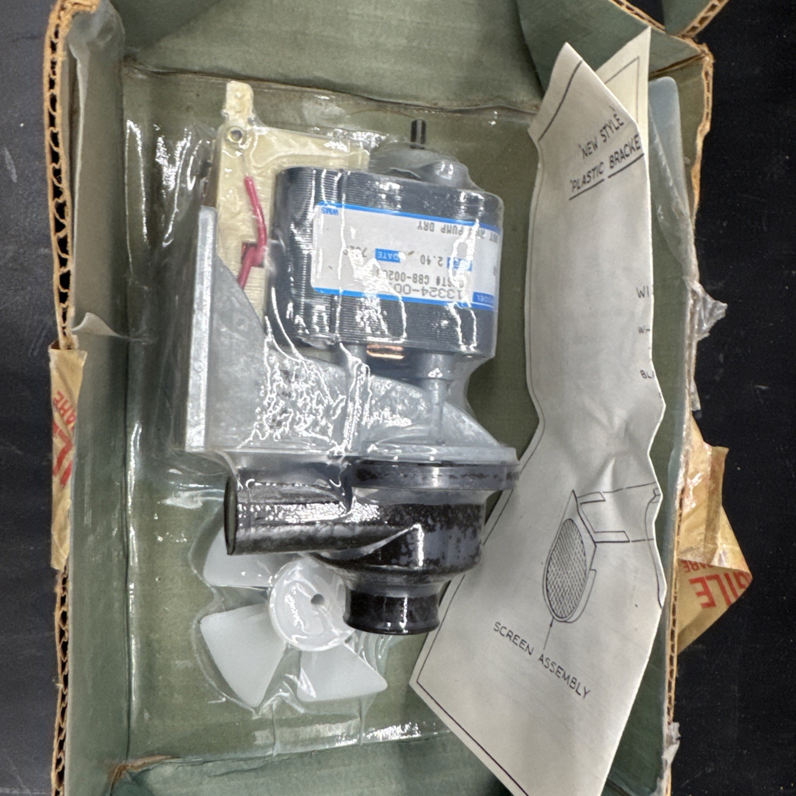 Kold Draft Ice Machine Water Pump GBR-00208 NOS 115v OEM Part