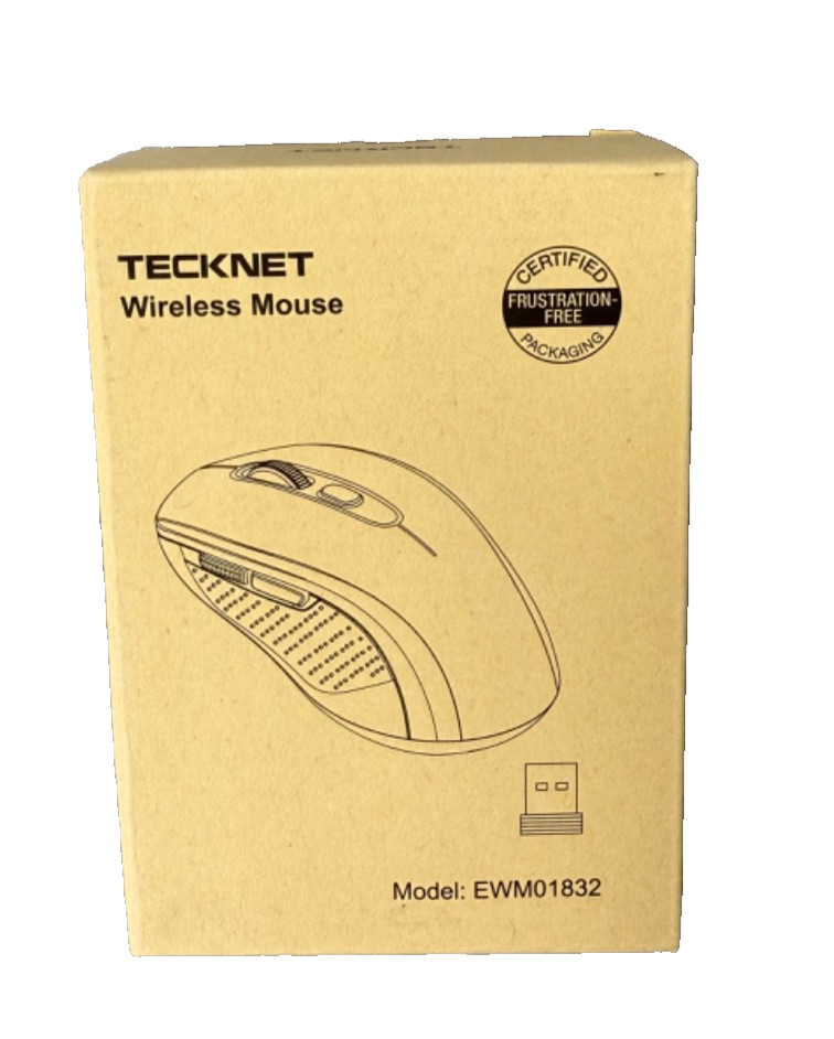 TECKNET Wireless USB Mouse Model EWM01832 New Original Box