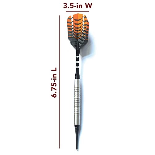 Spartan Soft Tip Darts Set, Black