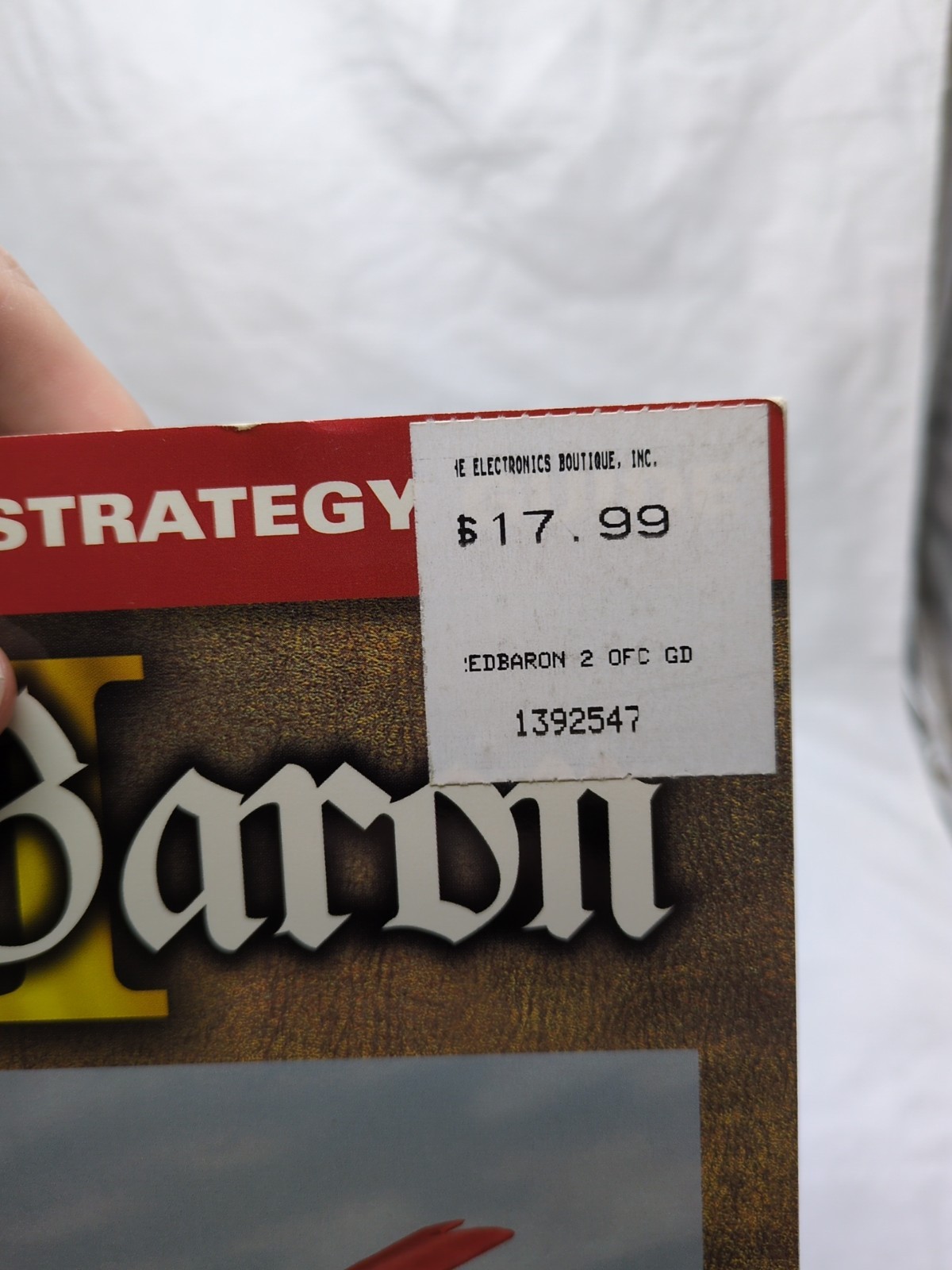 Red Baron II Primas Official Strategy Guide Book