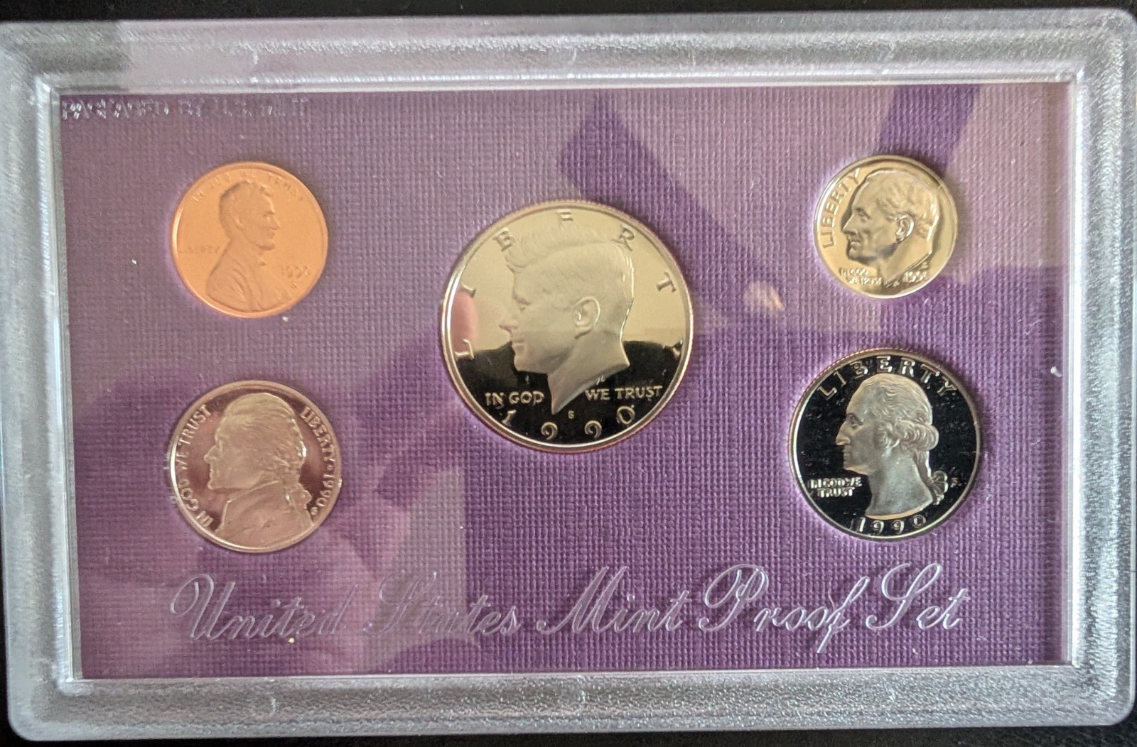 1990 Clad Proof Set U.S. Mint Original Government Packaging OGP