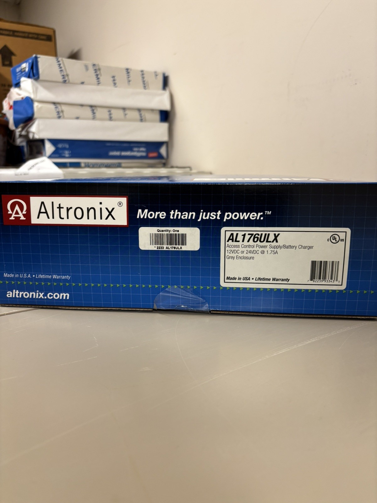 Altronix AL600ULX Proprietary Power Supply Wall Mount, Enclosure 12/24 VDC Grey