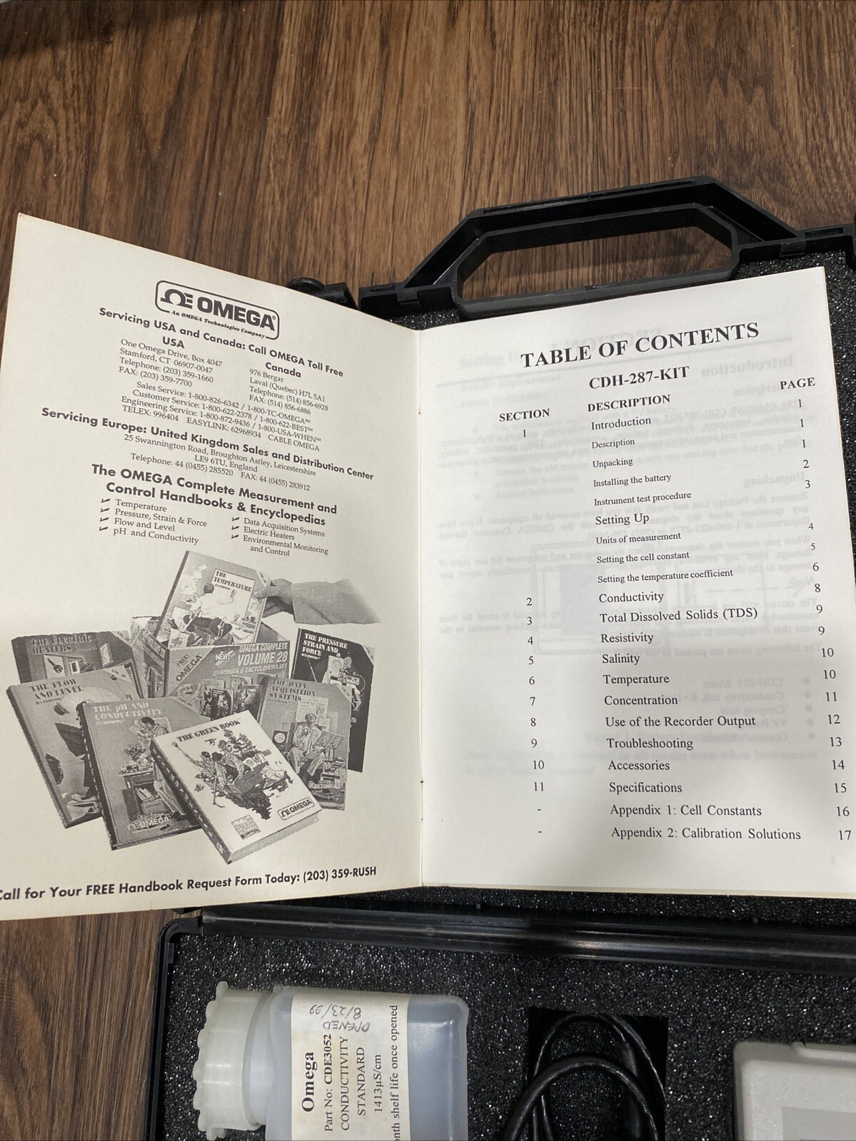 Omega CDH-287 Micro Conductivity Meter