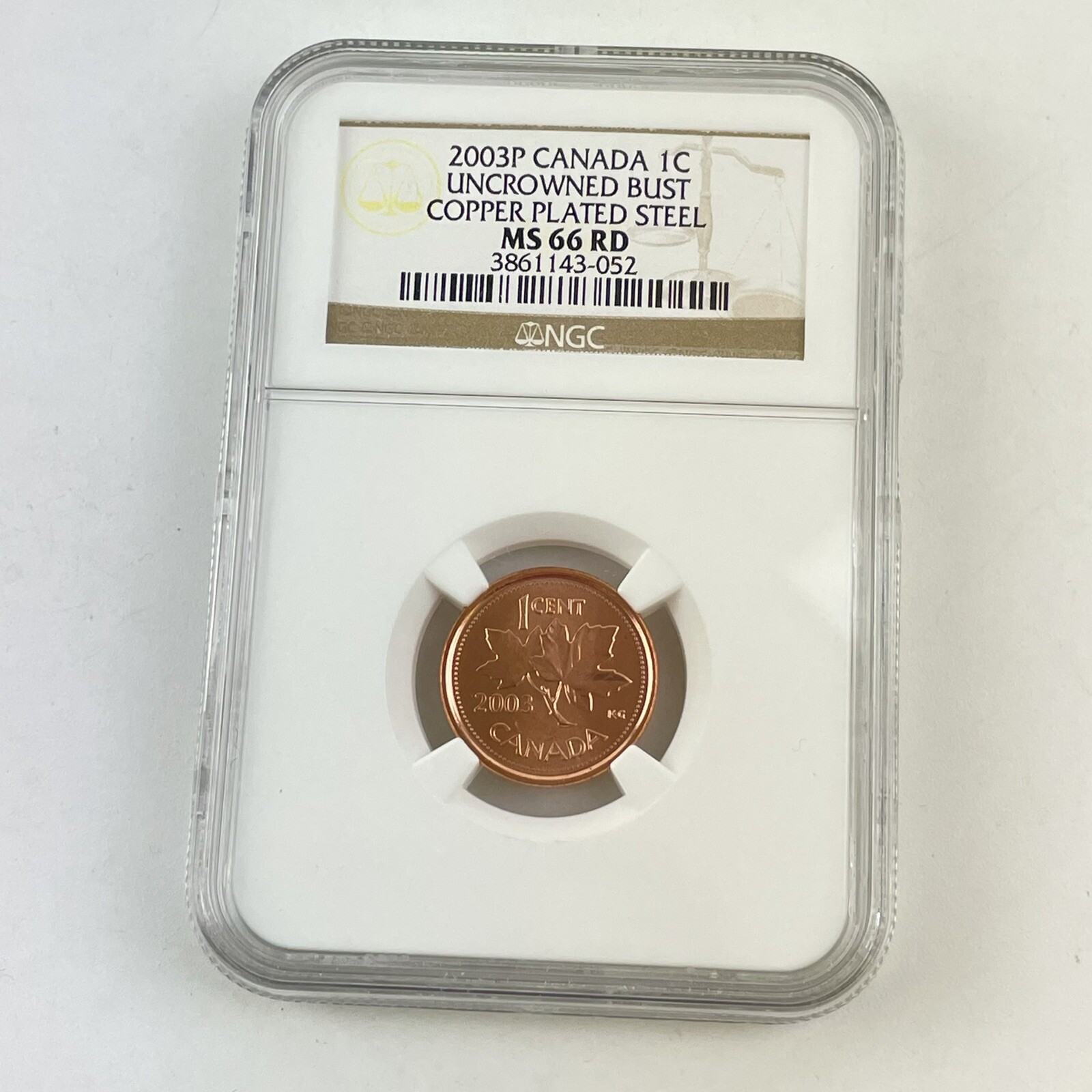 2003P Elizabeth II Canada 1C Cent Coin MS 66 MS66 RD Red NGC Graded
