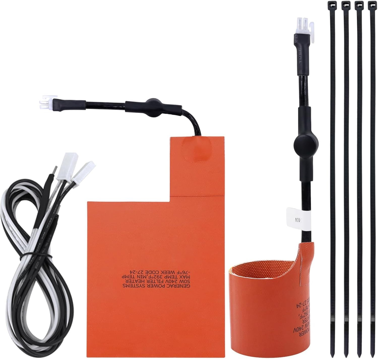 7101 Battery Heater Pad ＆ 7102 Oil Heater Kit for 9Kw-22Kw Air Cooled Standby Ge