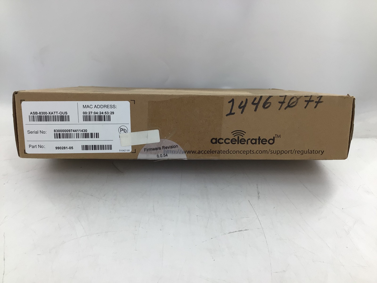 AT&T Accelerated Concepts VPN Gateway 8300 ASB-8300-XATT-OUS 990281-05