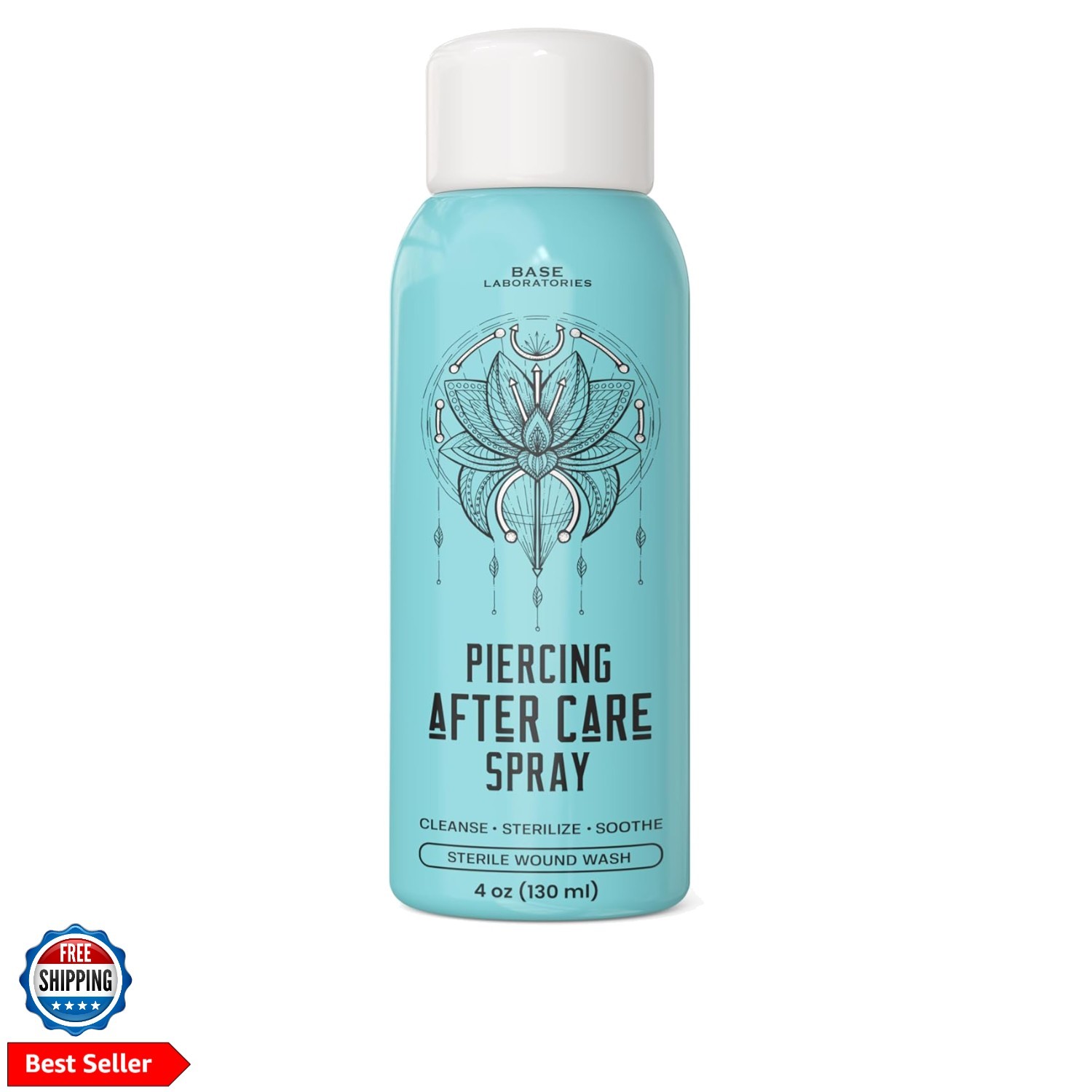Piercing Aftercare Spray 4oz | Saline Spray for Piercings | Ear Piercing Clea...