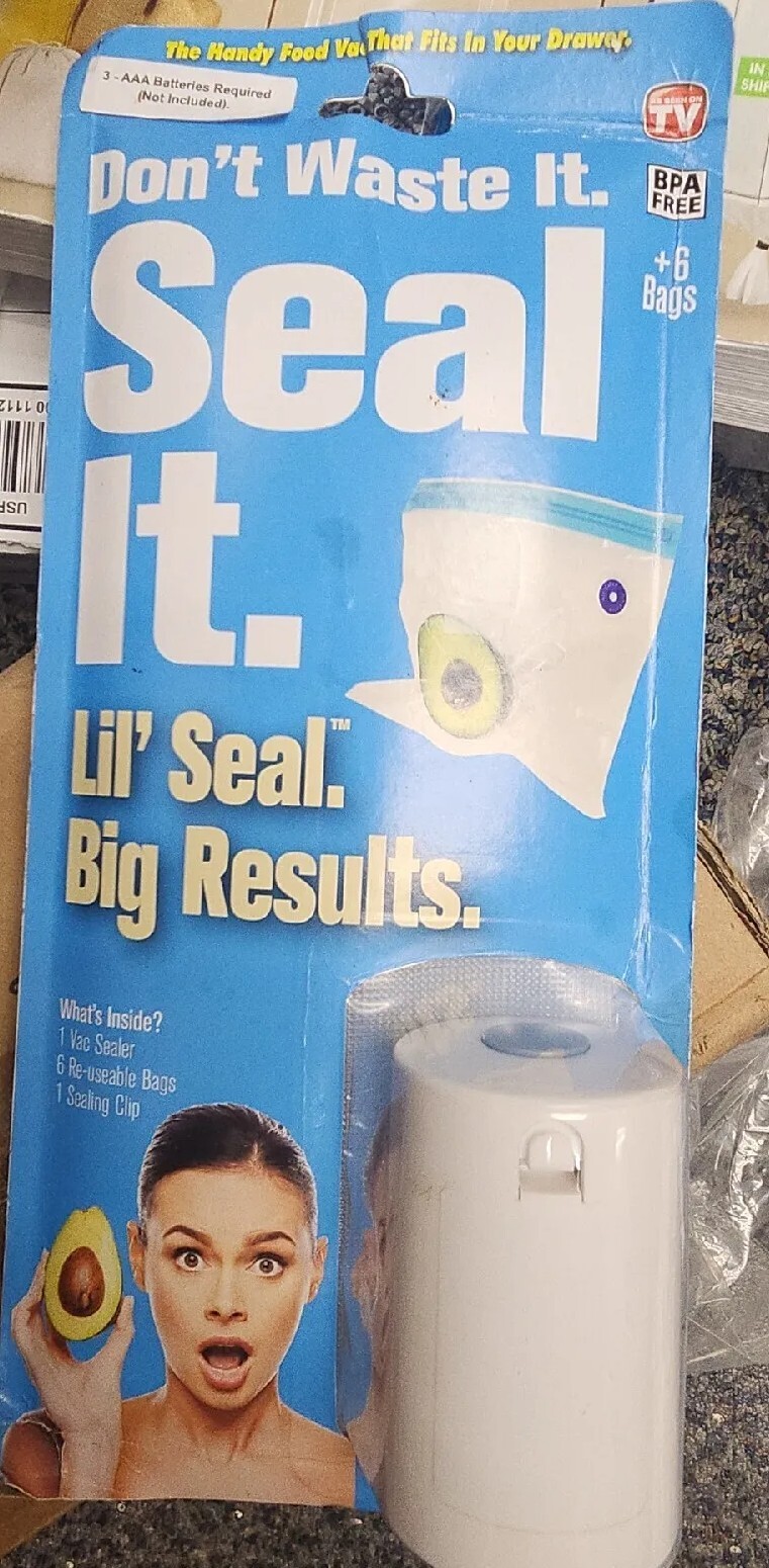 Lil' Seal Food Vac system, Keep Your Food Up to 5x Fresher With Lil' Seal! ASOTV