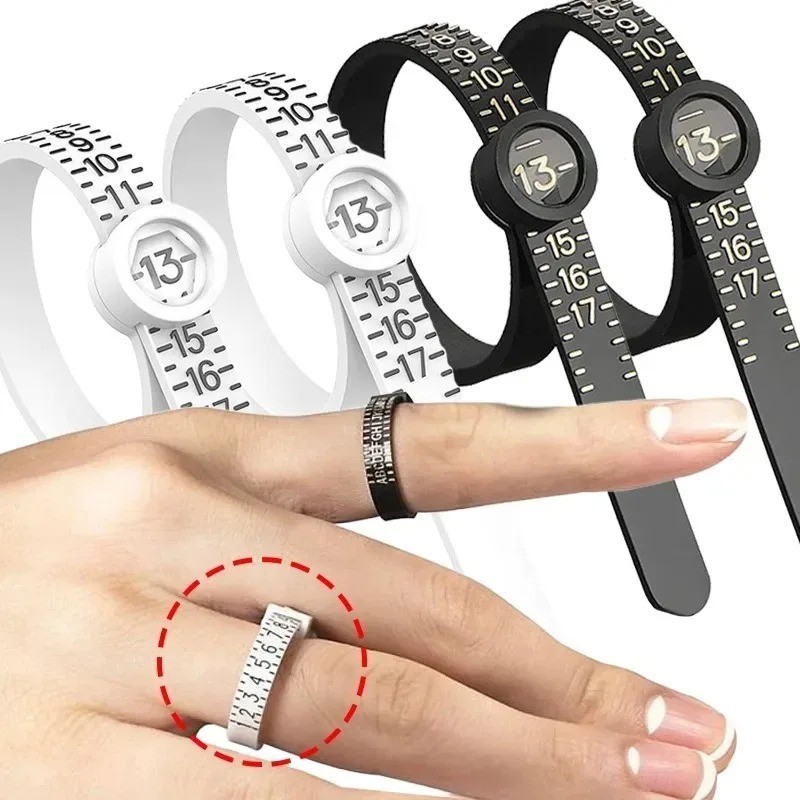 Universal Ring Sizer Measuring Set Finger Size Jewelry Sizing Measure Tool