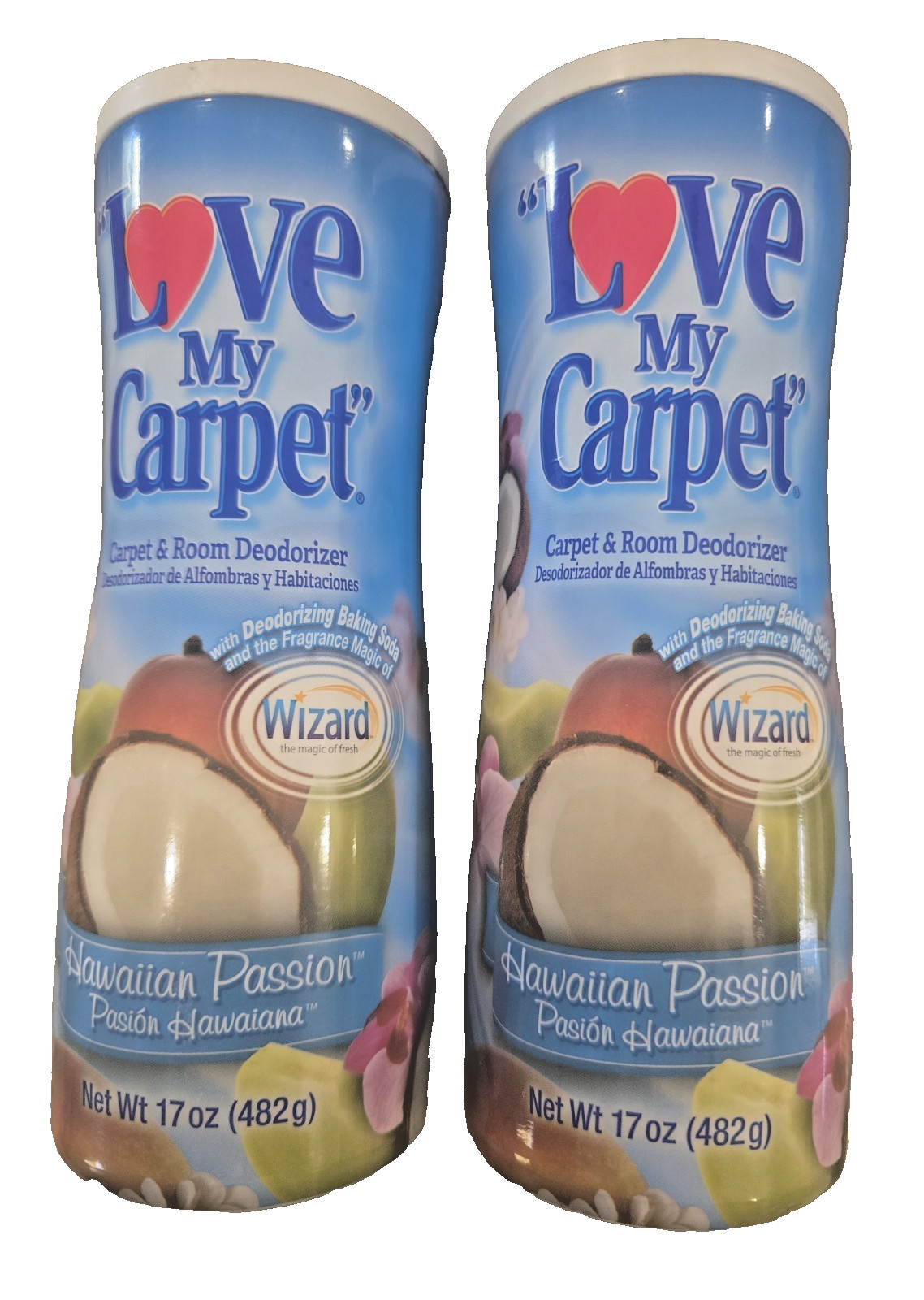 Love My Carpet 2-in-1 Carpet & Room Deodorizer - 2 Pack (34oz) Hawaiian Passion