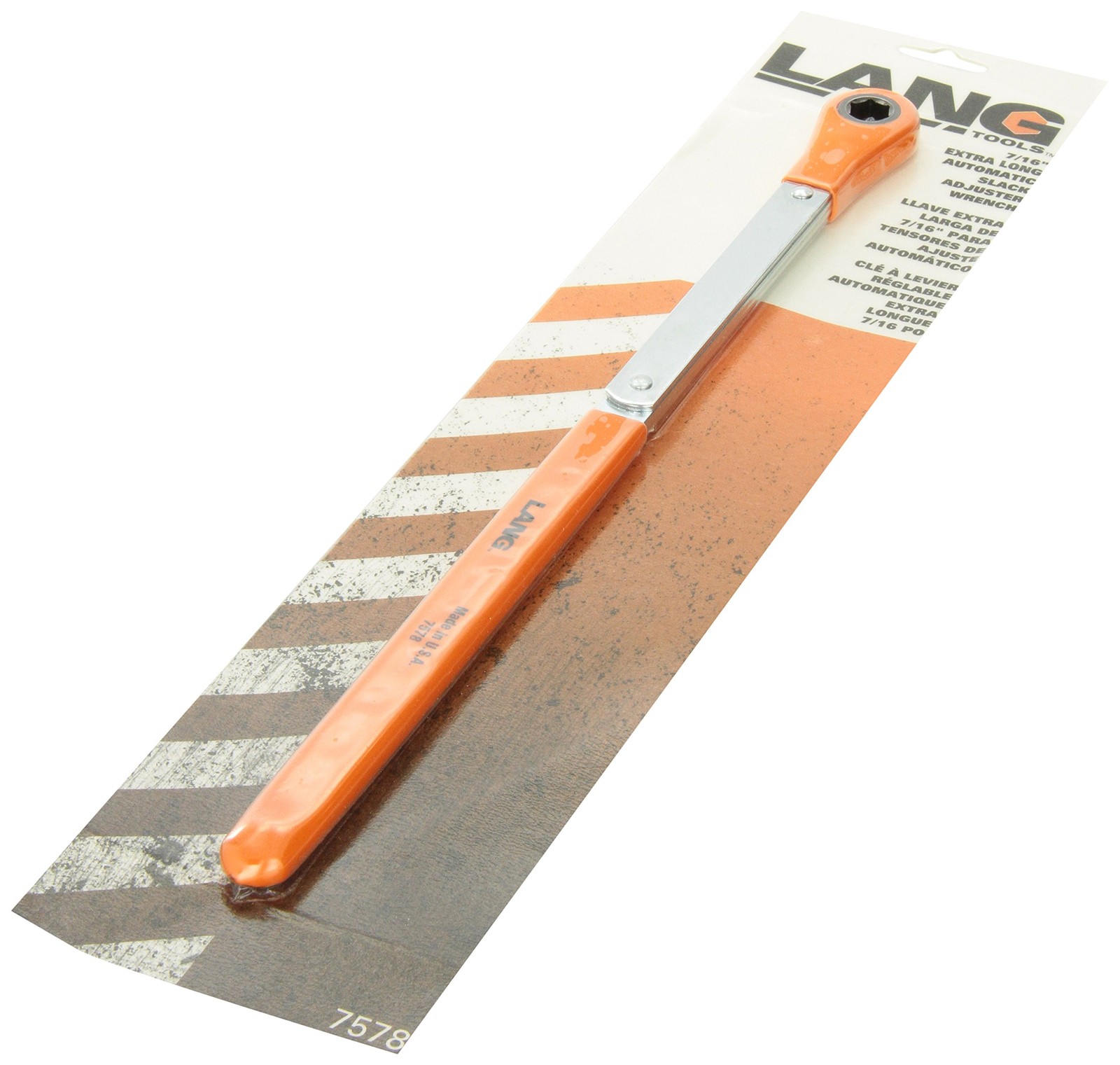 Lang Tools 7578 7/16" Automatic Slack Adjuster Wrench, 7/16", Chrome