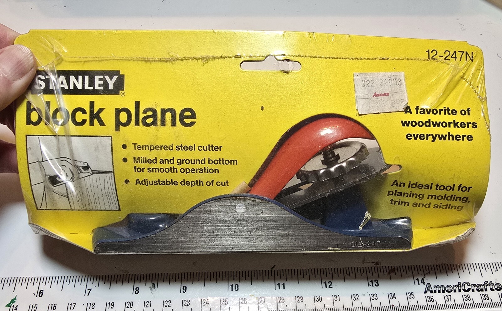 Stanley Block Plane 12-247N In Original Packaging