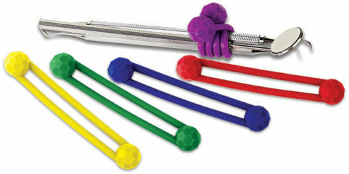 Dental Instrument Silicone Ties 6/pk, Assorted 5/pk