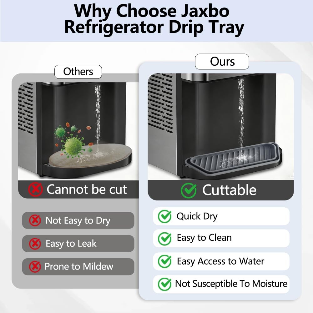 Cuttable Silicone Drip Tray Absorbent Quick Compatible with Samsung/Whirlpool/GE
