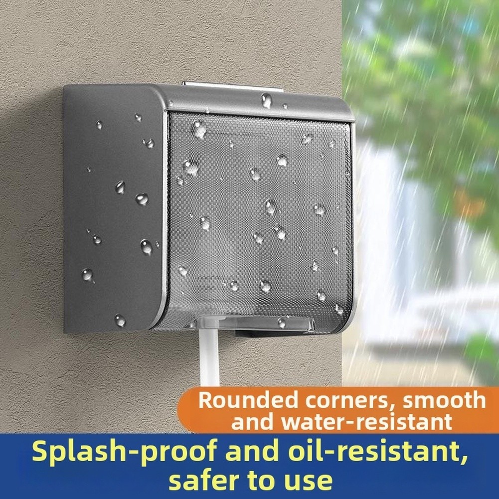 ABS Waterproof Box for 86 Type Socket with Sealed Edges For Smart Toilet