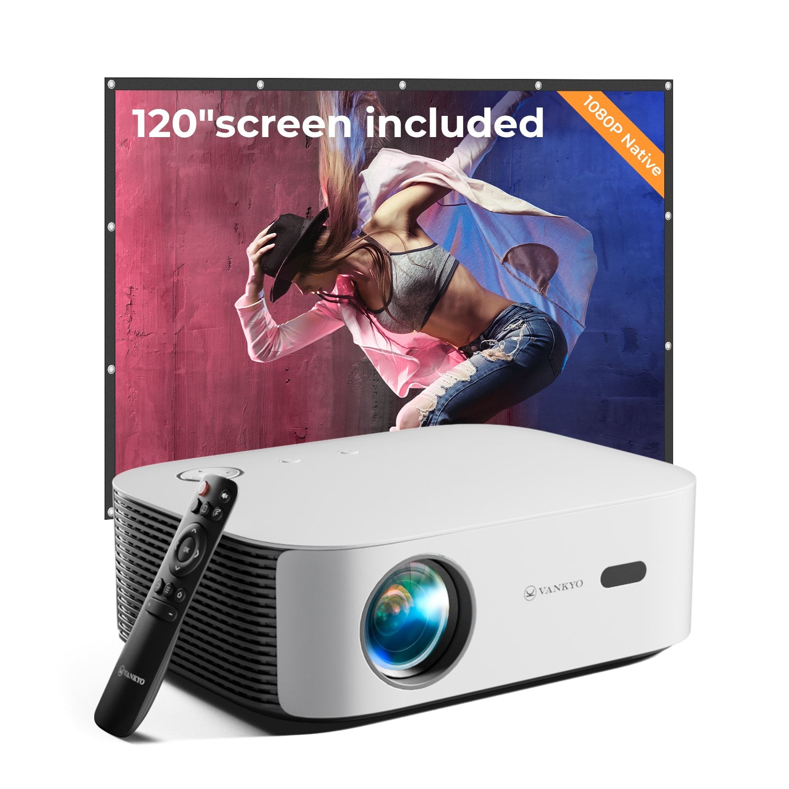 VANKYO V700W 4K Projector 2.4g/5g WiFi Bluetooth5.1 LED Movie Video Home Theater