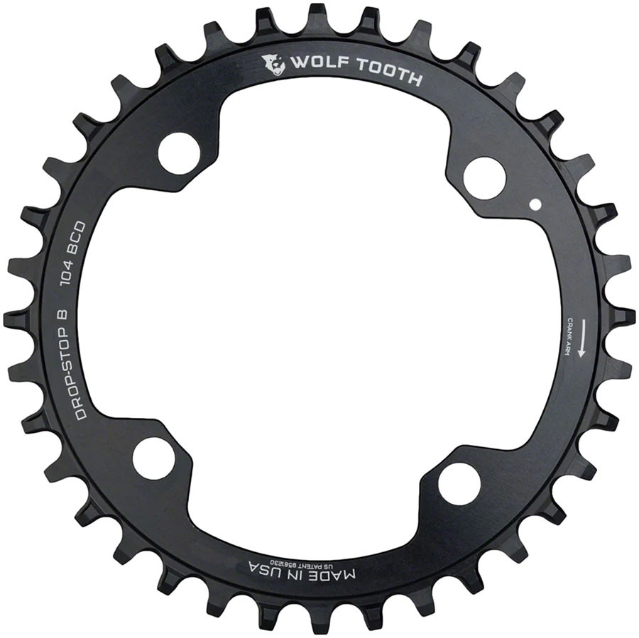 104 BCD Chainrings - Wolf Tooth 104 BCD Chainring - 38t, 104 BCD, 4-Bolt,