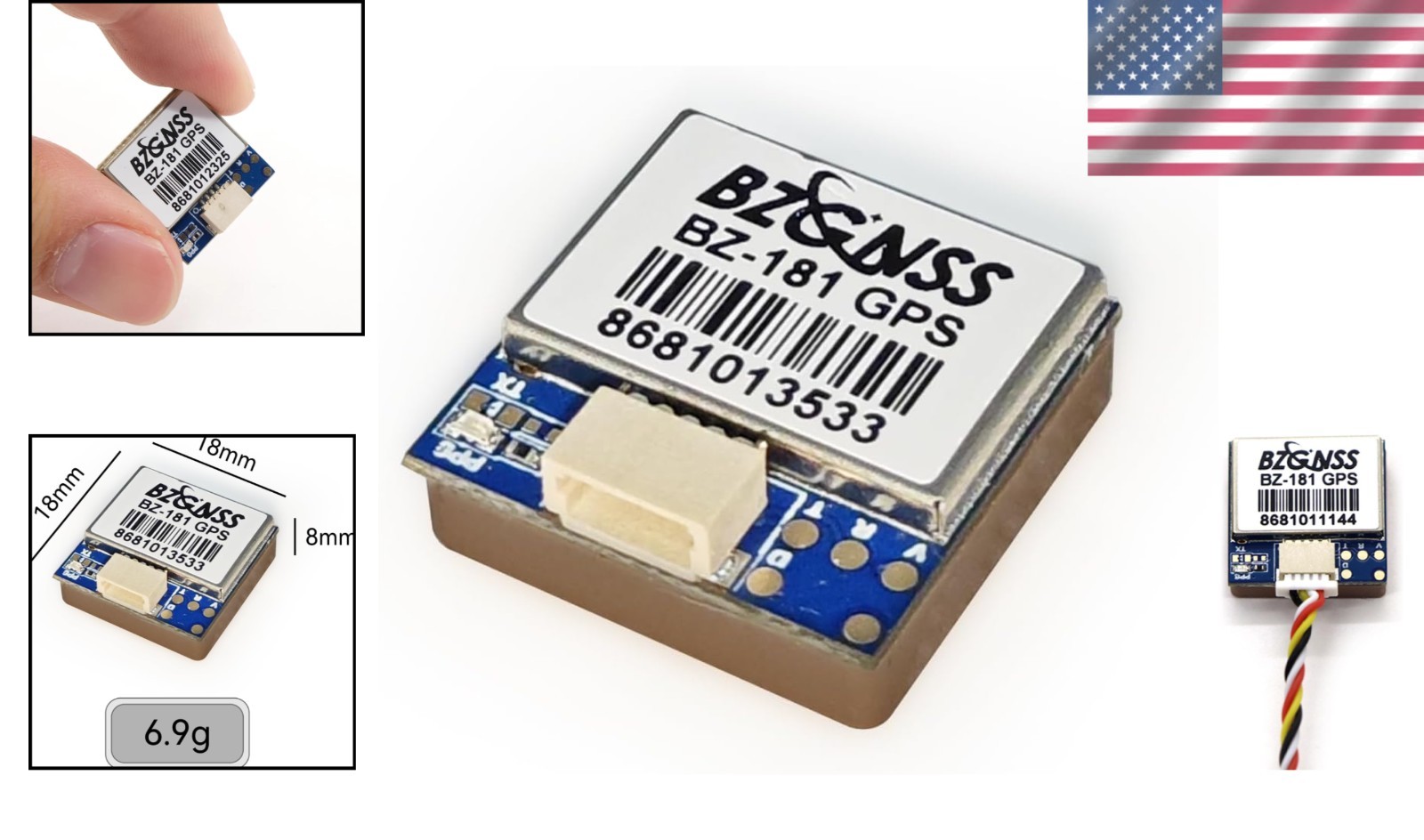 Compact M10 GPS Module with Built-in Battery for Enhanced Drone Functionality