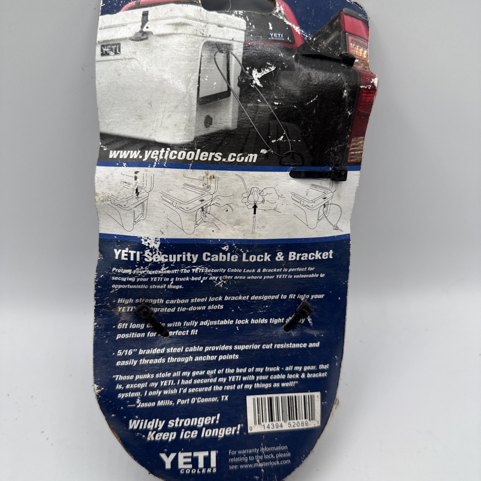 Yeti Security Cable Lock & Bracket
