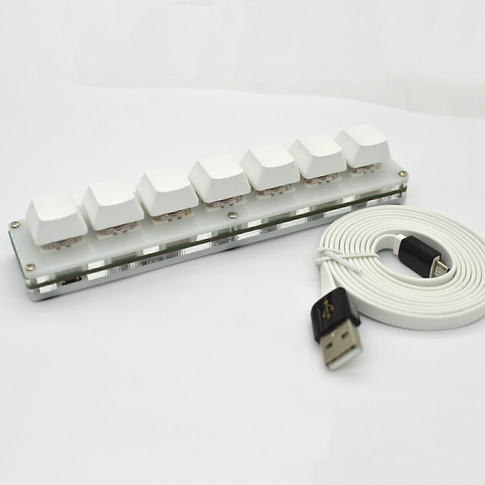 7 Keys HID Standard Keyboard USB Interface Custom Macro Mini Mechanical Keyboard