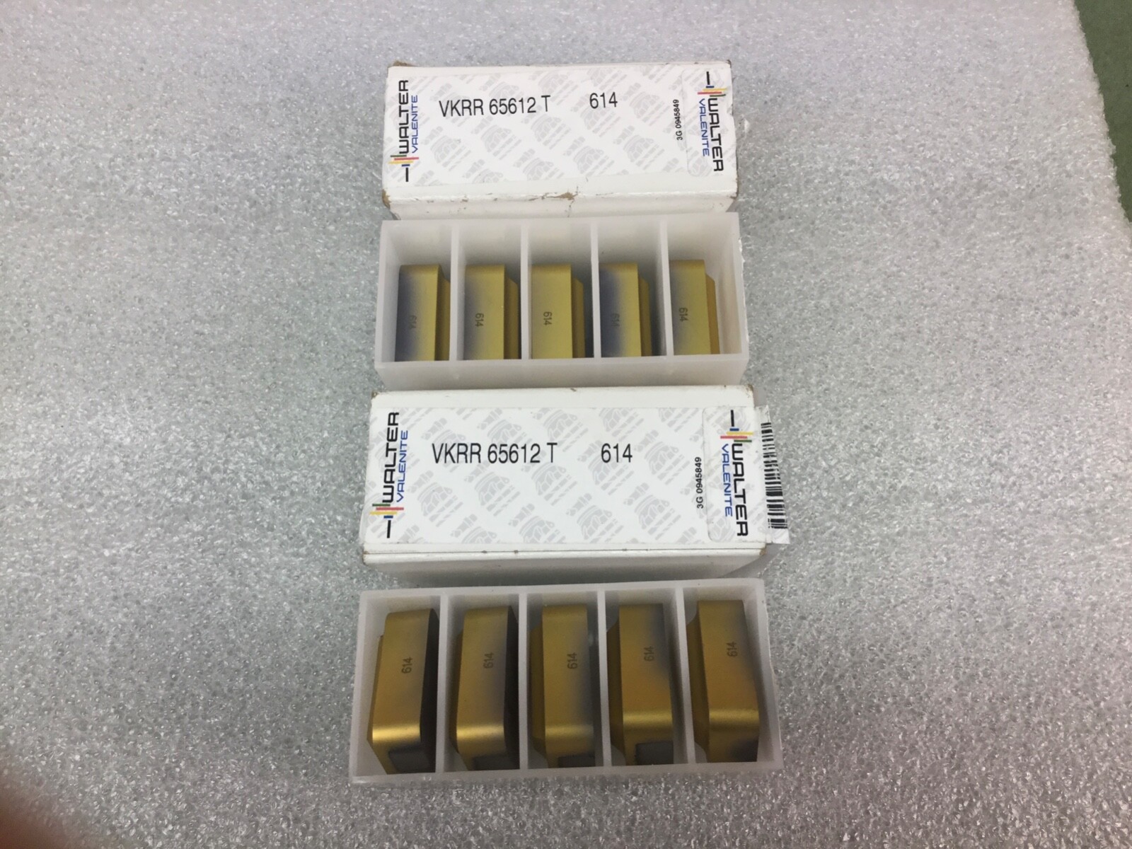 WALTER VALENITE VKRR-65612-T614 CARBIDE INSERTS [SET 0F 10] NEW IN PKG