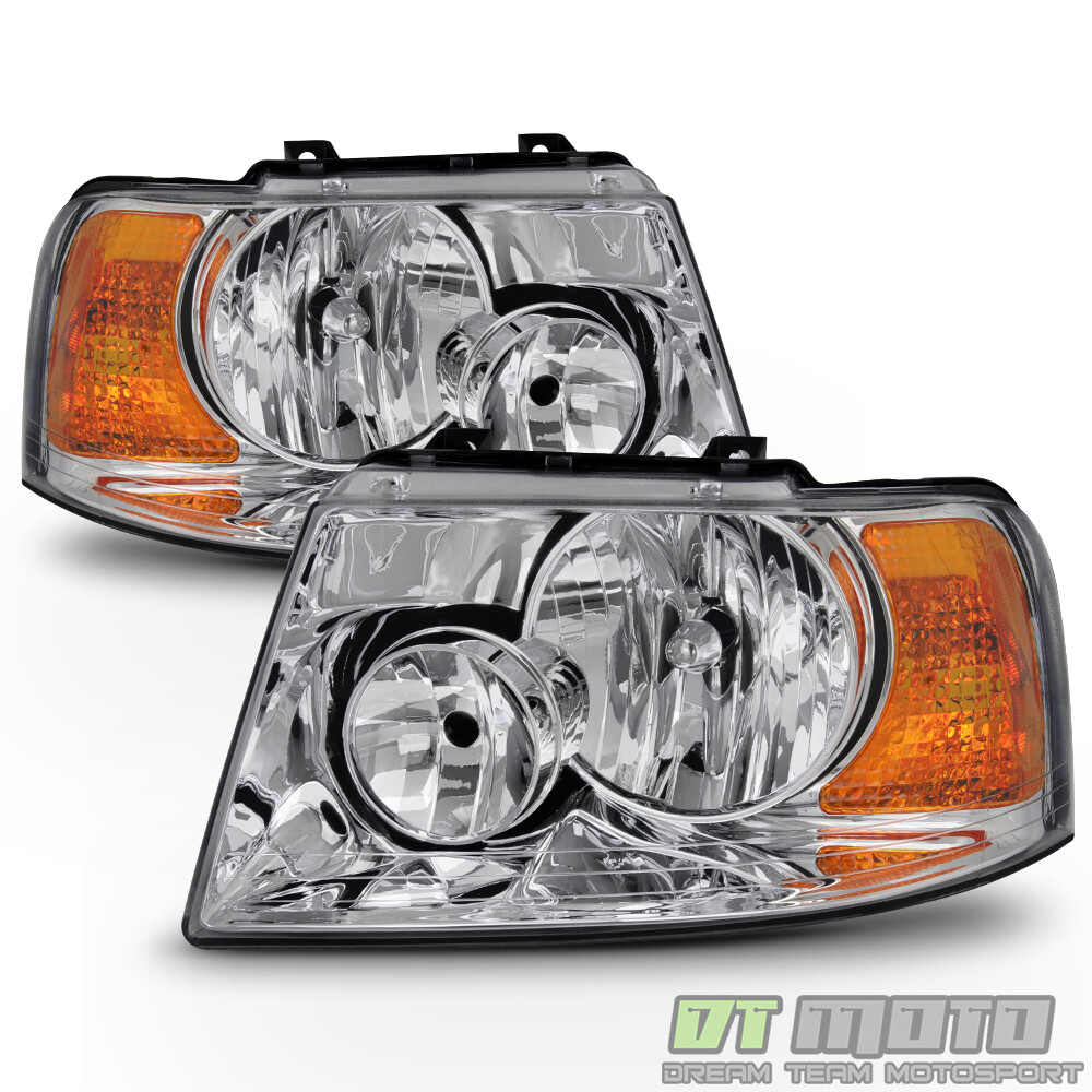 2003-2006 Ford Expedition Headlights Headlamp Replacement Left+Right 03 04 05 06