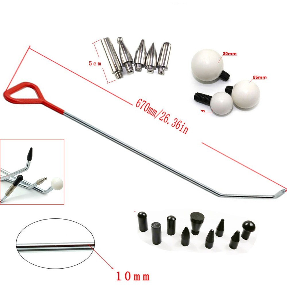 Paintless dent removal tools kit Dent repair set kit pdr tools rods car repair