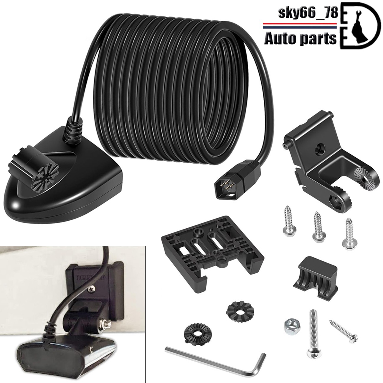 for Humminbird Helix 5 7 8 9 10 12 Chirp 710274-1 XNT 9 HW T Transom Transducer