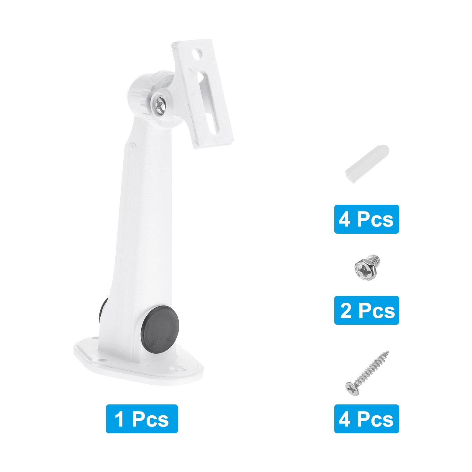 Security Camera Mounting 7.4" Universal CCTV IP Bracket Aluminum Alloy, White