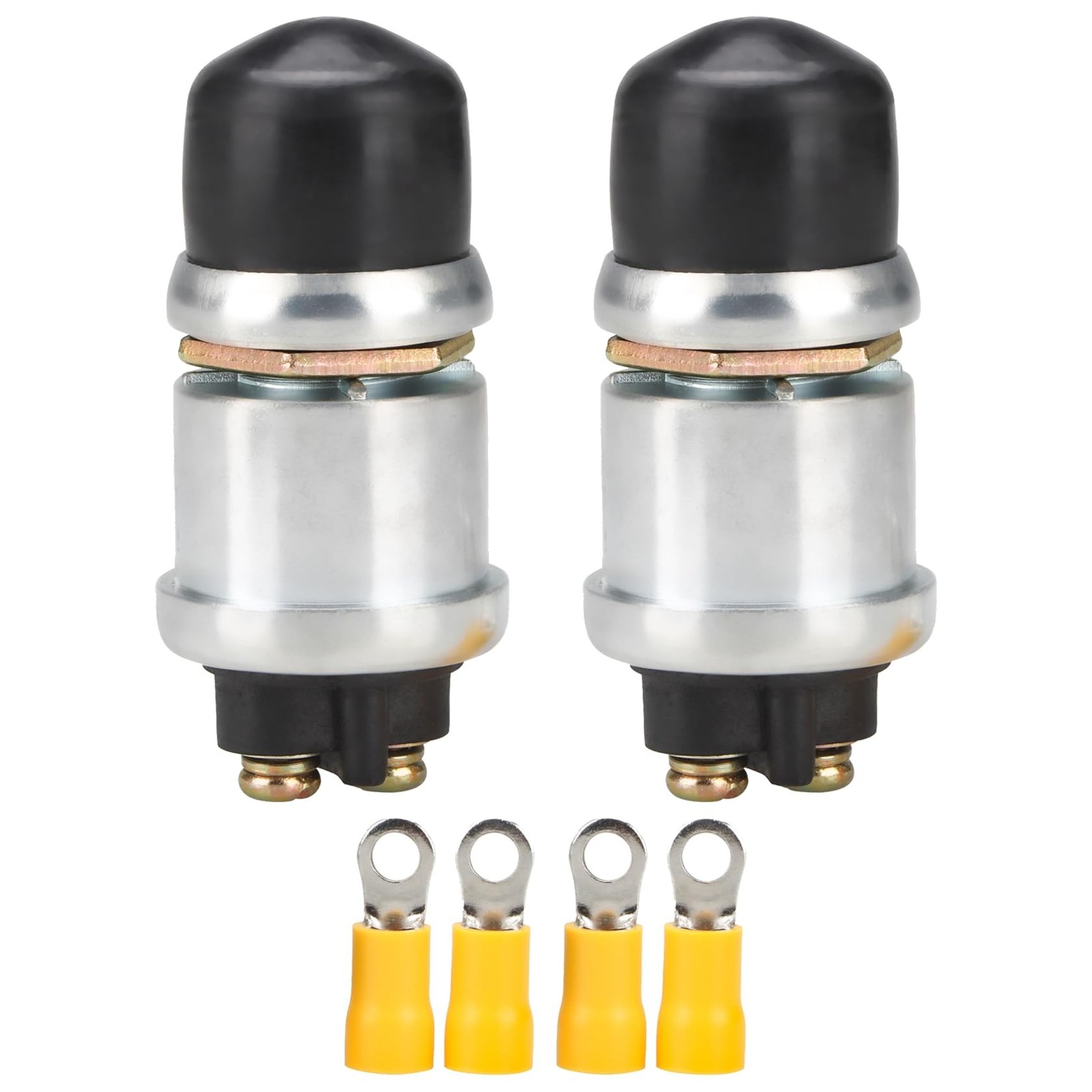 2Pack Push Button Starter Switch, 12V / 24V 50A, Waterproof Push Button Switc...