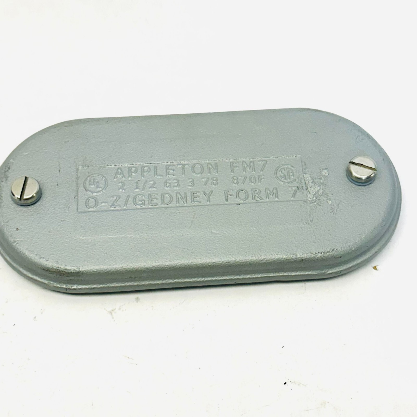 APPLETON ELECTRIC FM7  2 ½  63 3 78 870F O-Z GEDNEY FORM 7 CONDUIT ACCESS COVER