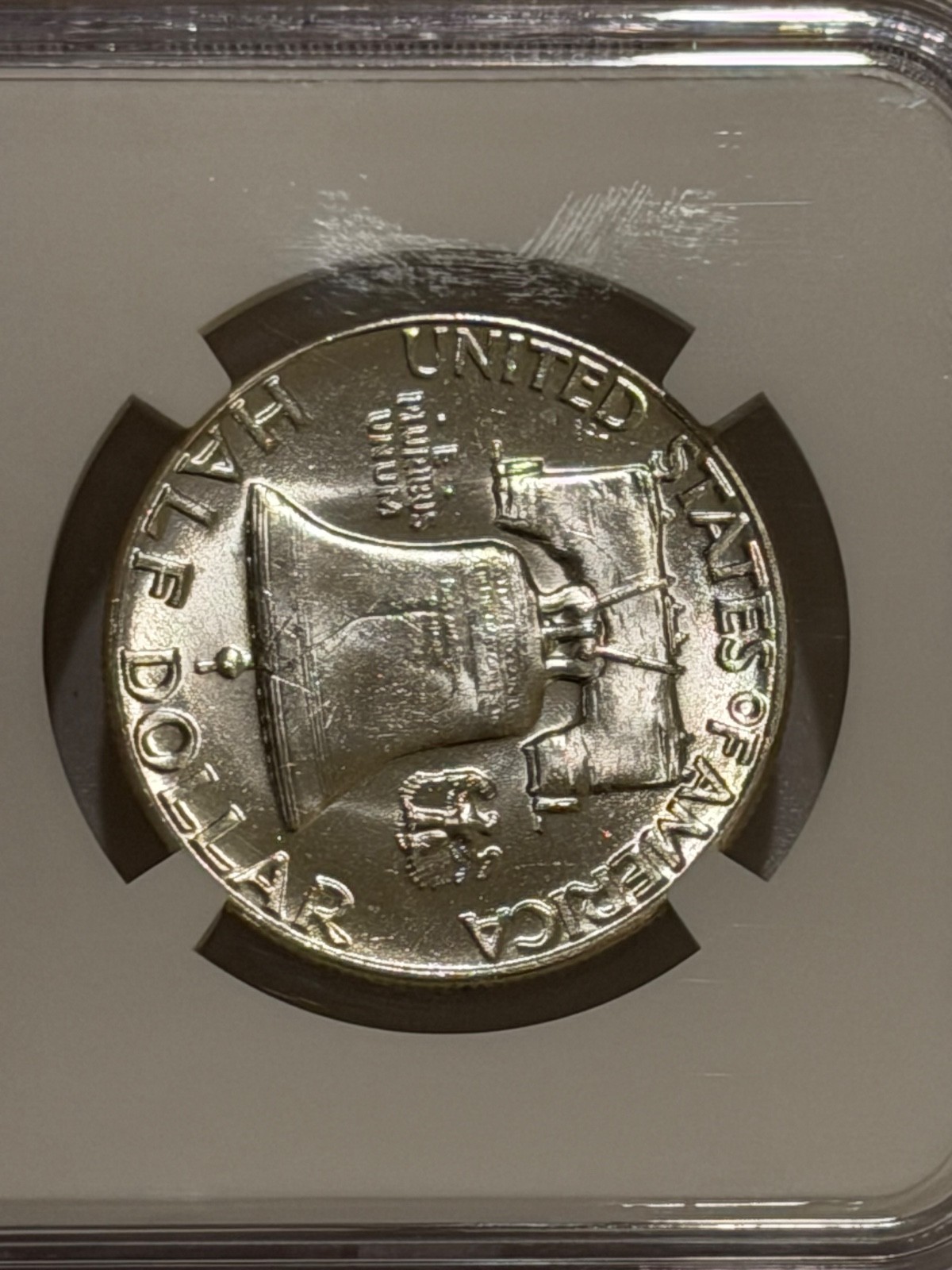 1954 P Franklin Silver Half Dollar NGC MS64