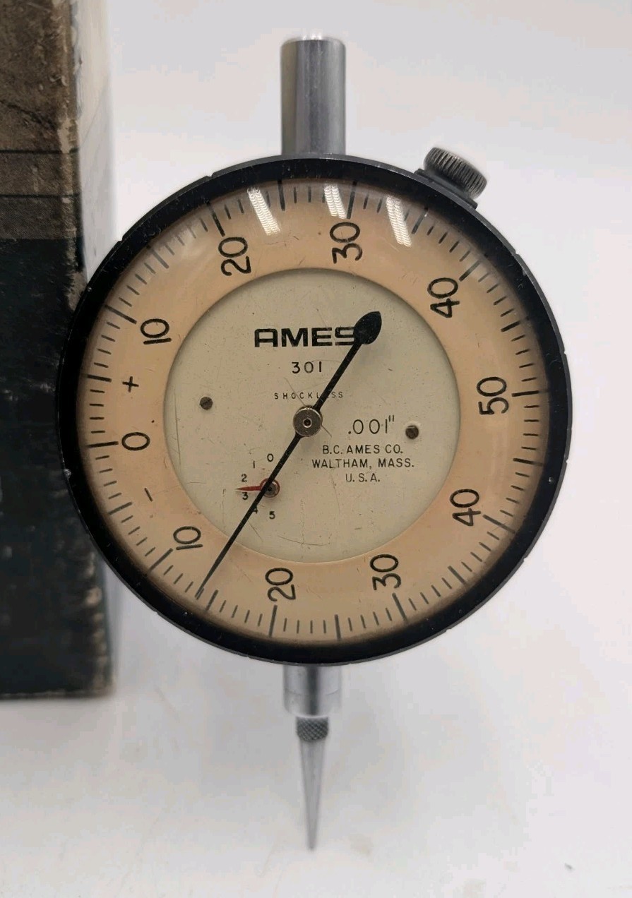 Ames 201 Shockless Dial Indicator Gage 0.001" Increment