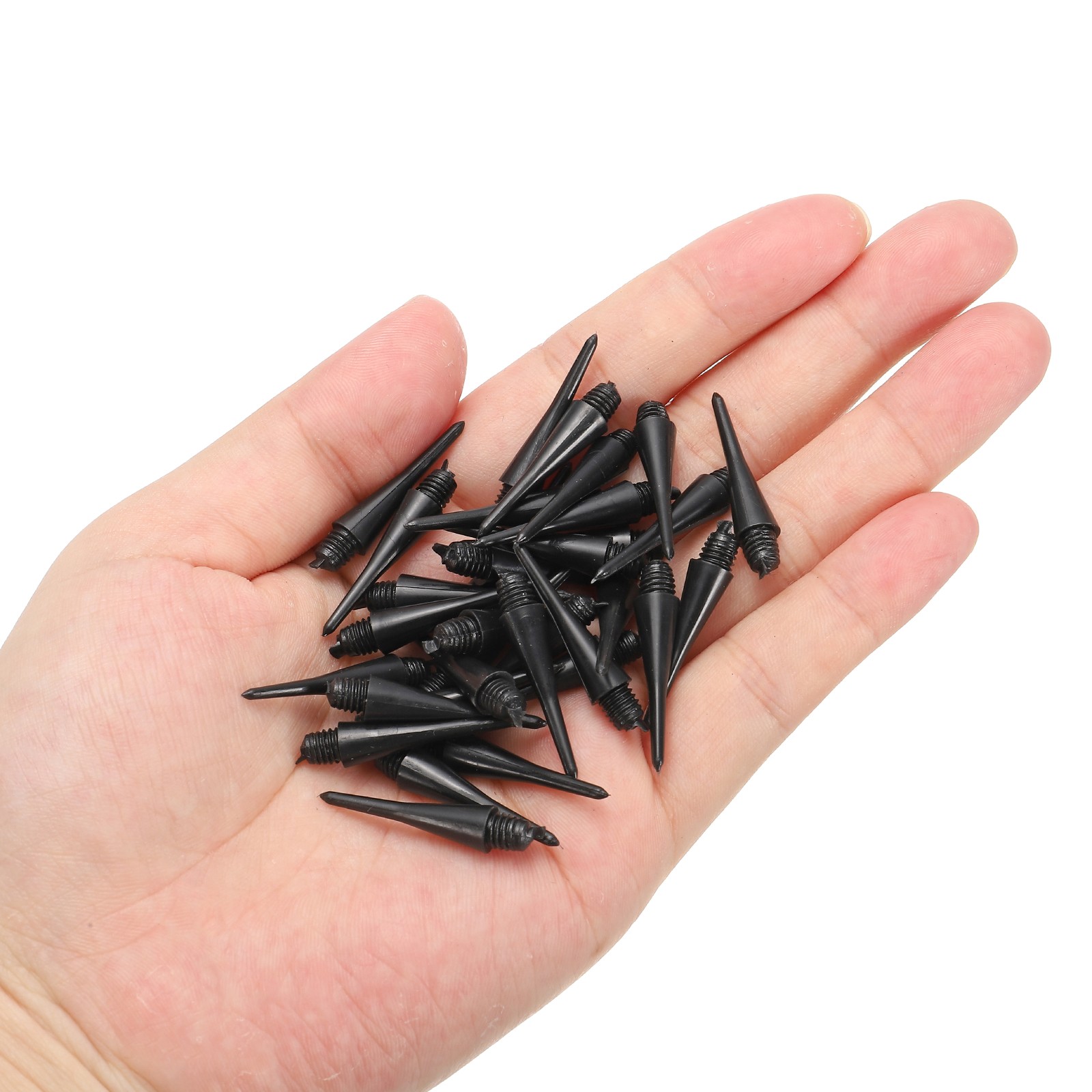 Plastic Dart Tips, 100 Pack 2BA Thread Soft Dart Tips, Black
