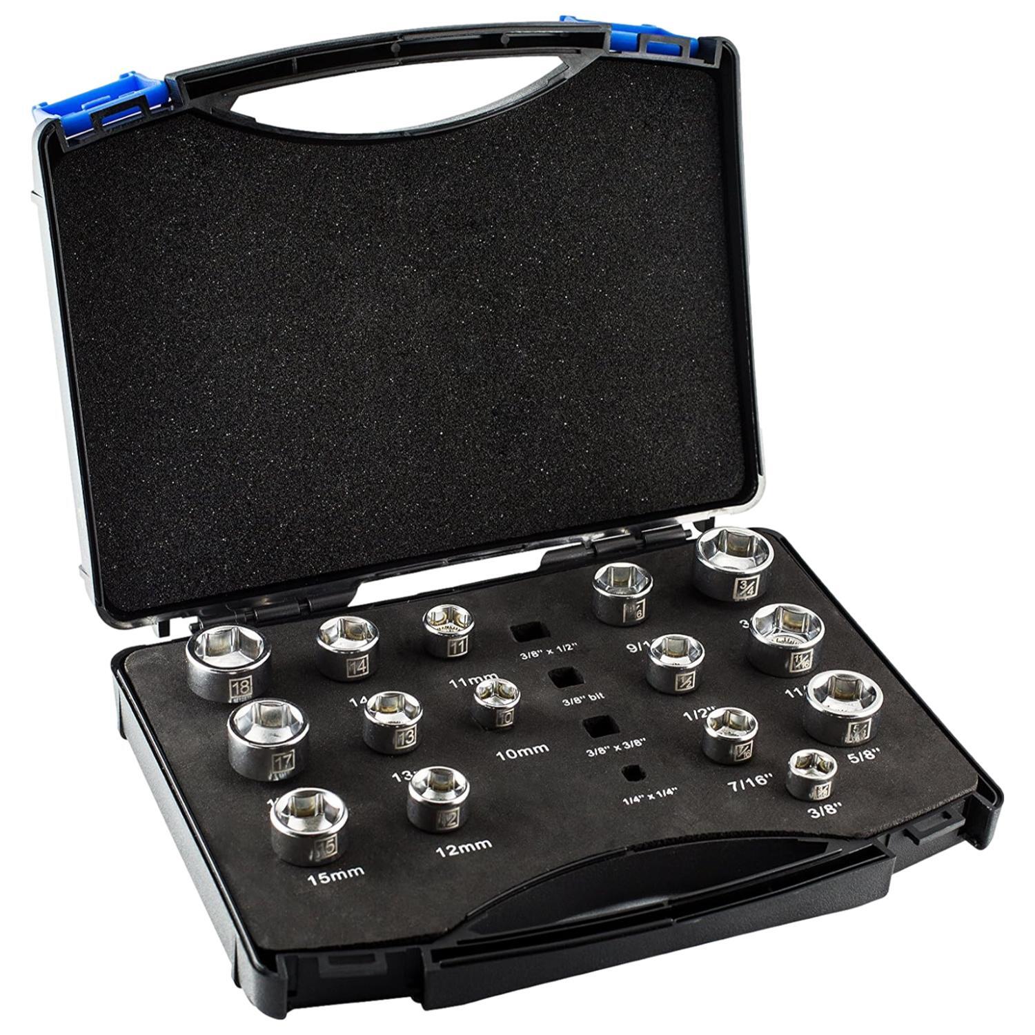 Tite-Reach 3/8" Pro Socket Extension Wrench & Socket Set Combo Pack