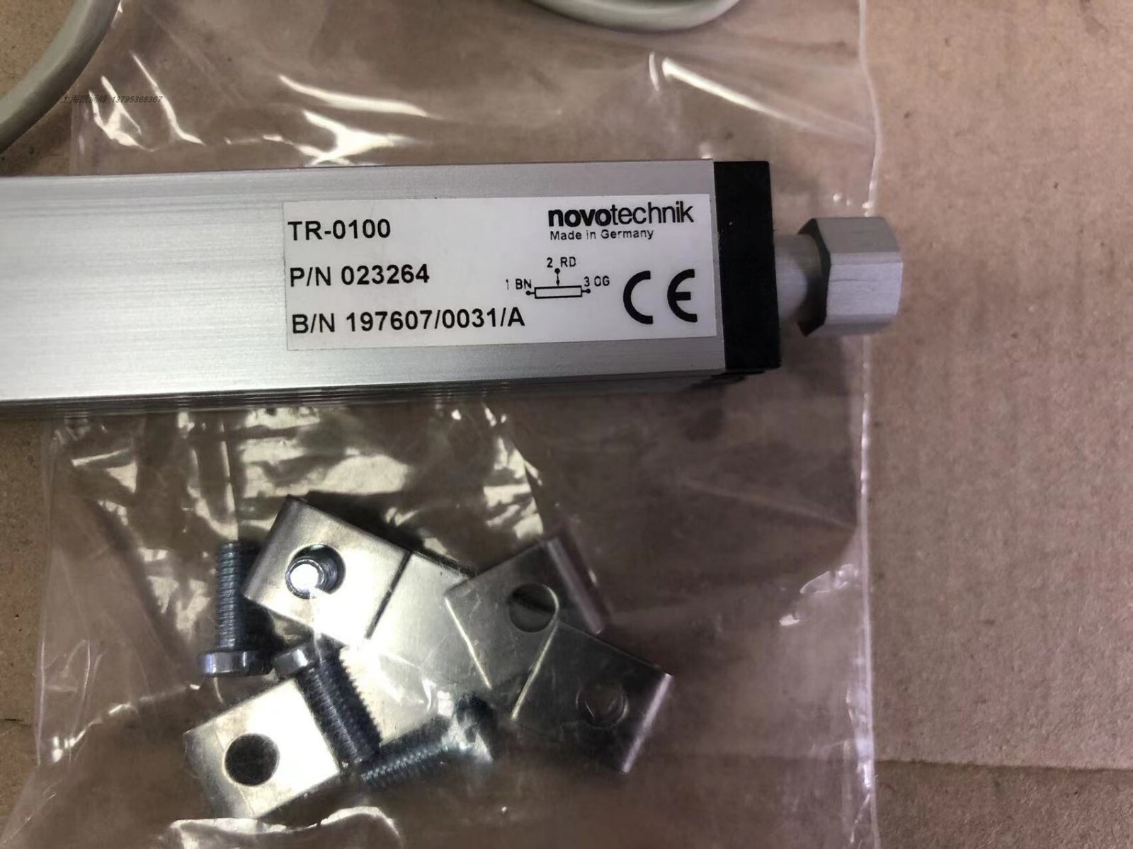 Novotechnik TR-0100 Linear Transducer New One Expedited Shipping TR0100