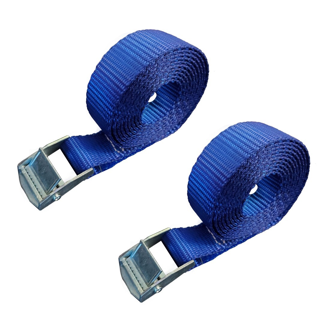 USA 2 Pack 1" x 10ft Cam Buckle Endless Lashing Strap for Motorcycle Bicycle