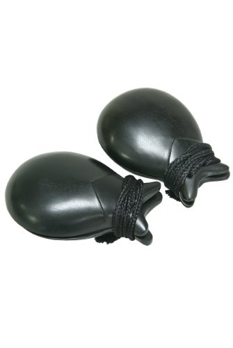 Ebony Castanets Pair with Storage Bag Musical Instrument for Advanced Players