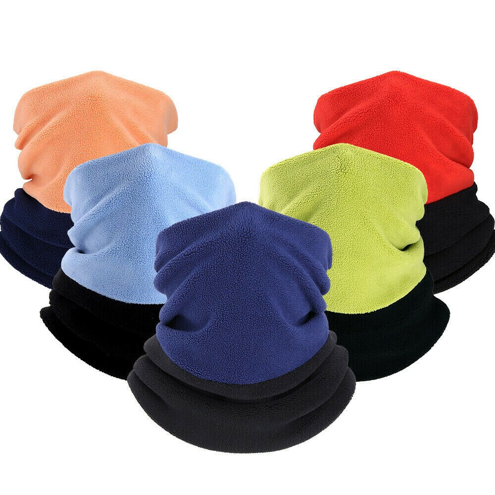 Winter Fleece Neck Warmer Gaiter Balaclava Ski Face Mask Scarf for Cold Weather