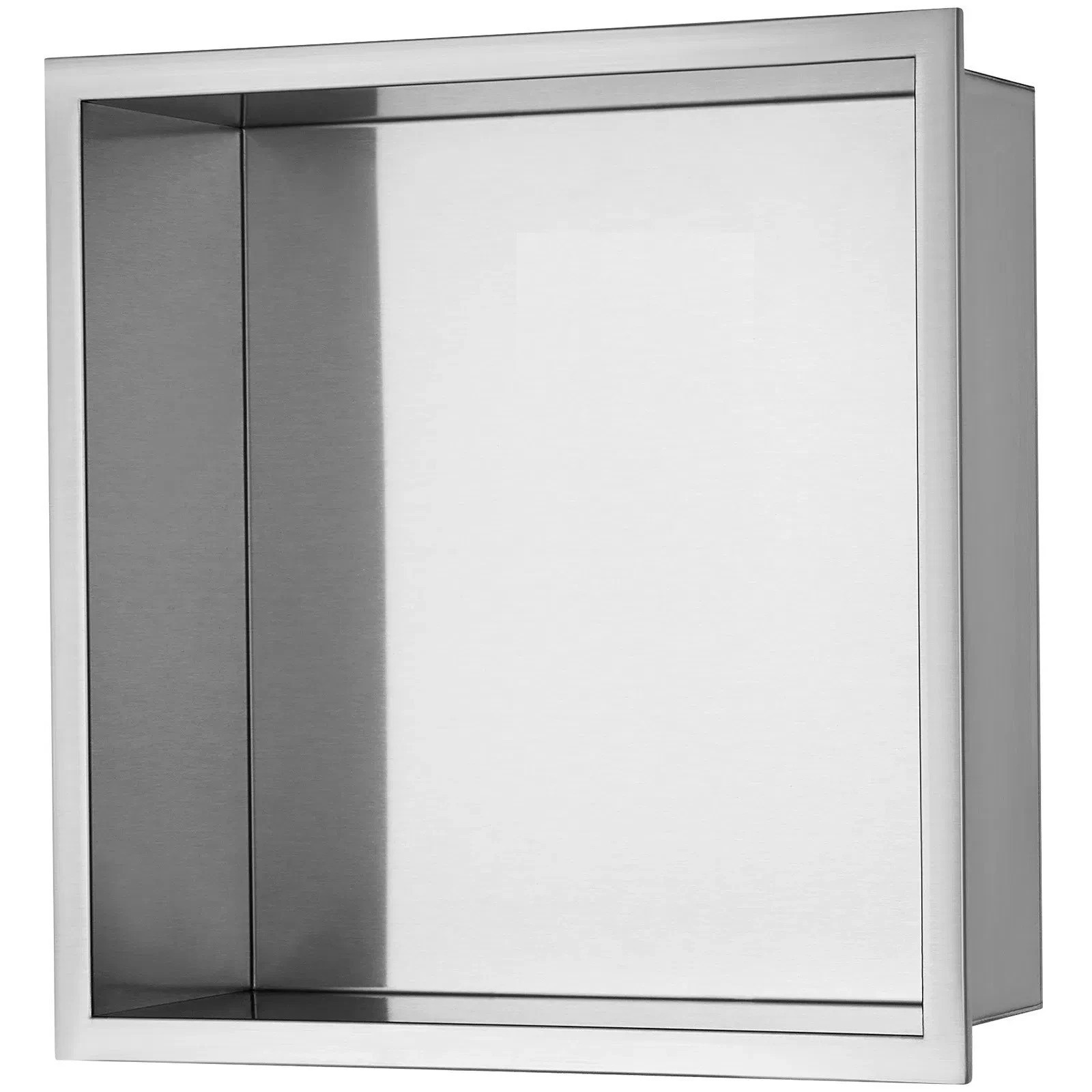 13"x13" No Tile Shower Niche 304 Stainless Steel, Wall-Inserted Niche Recessed
