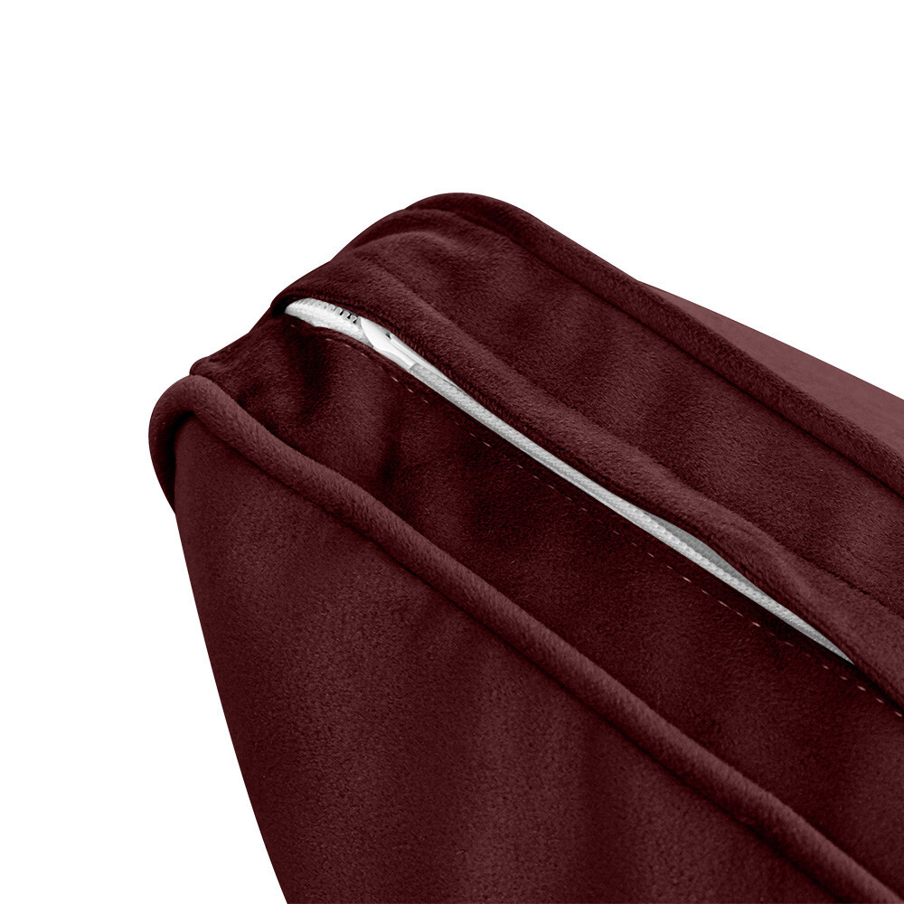 |SLIPCOVER ONLY| V1 Velvet Indoor Daybed Mattress Pillow Pipe Trim Full AD368