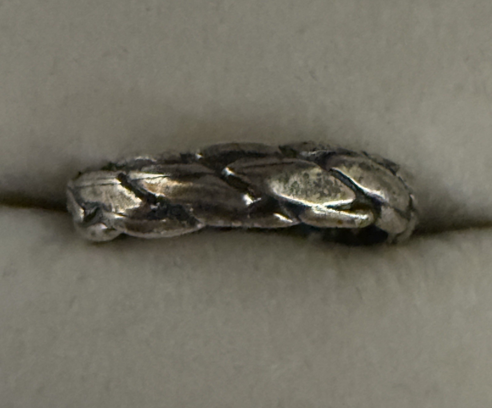 Women’s .925 Sterling Silver Toe Ring Braided Toe Ring Adjustable.