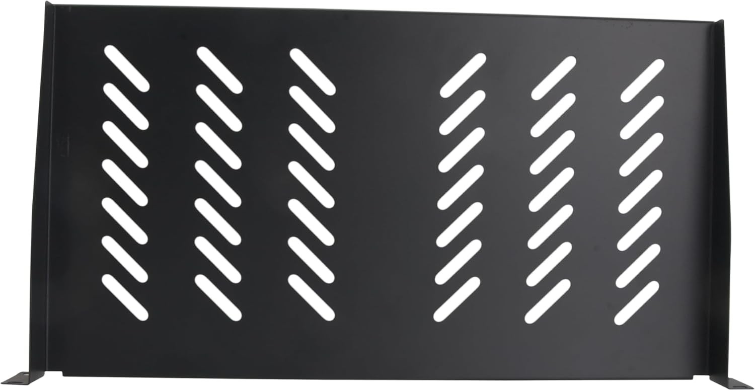 1U 19" Fixed Server Shelf – 4 Post Rack Mount Tray Depth Extends 17" to 33 Heavy