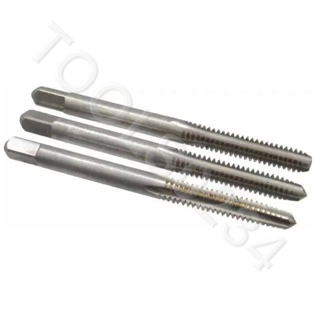 Irwin 2528 10-24 NC Carbon Steel Tap Set  3PC Taper Plug Bottom USA Made CS