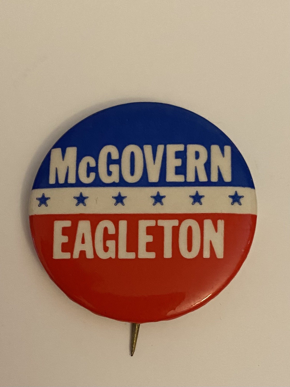 McGovern Eagleton Political Pin Back Button P119