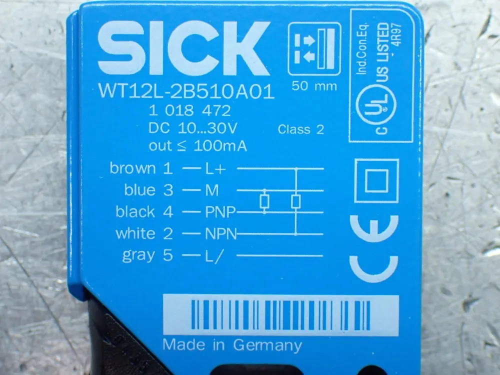 SICK PHOTOELECTRIC LASER SENSOR WT12L-2B510A01