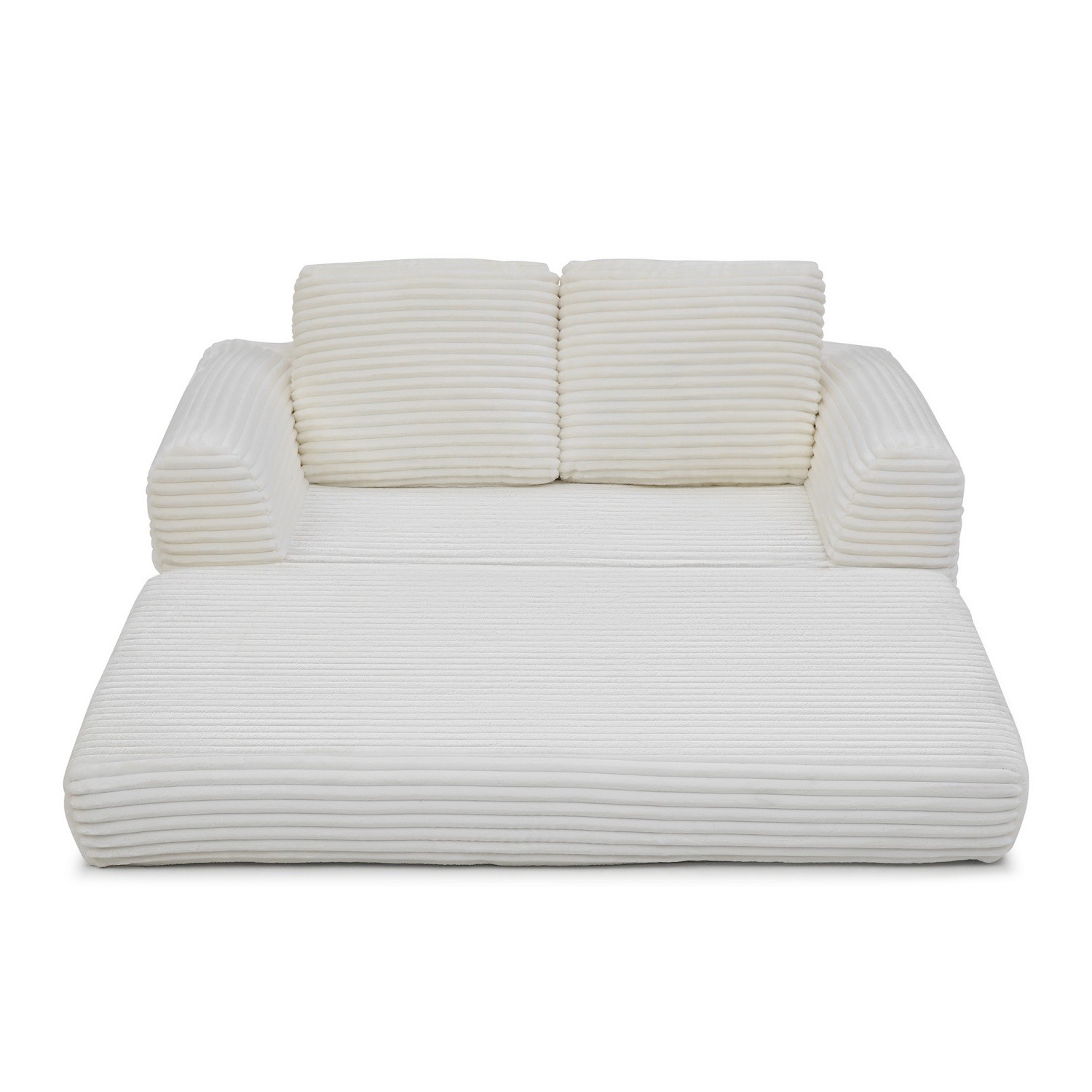 Floor Sofa Bed Futon Convertible Foldable Mattress for Small Spaces No Assembly