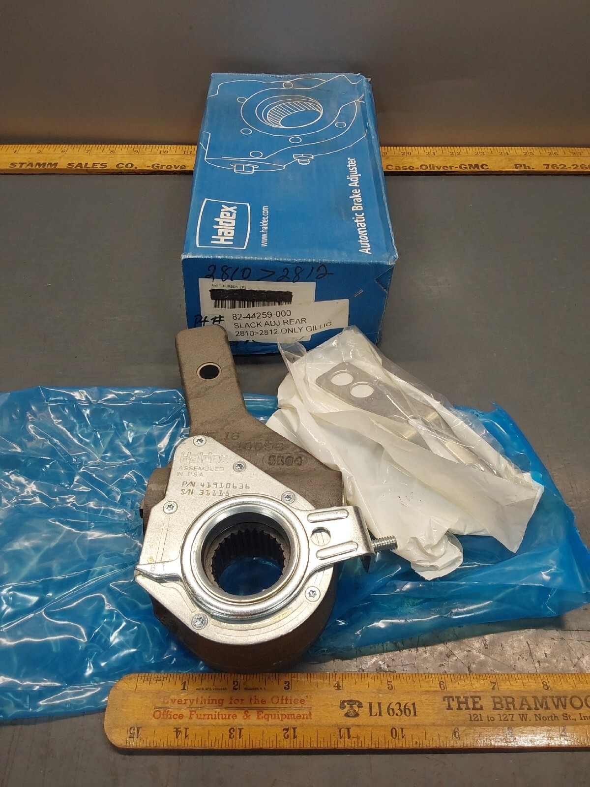 NOS Gillig Haldex 82-44259-000 Auto Brake Slack Adjuster, 28 Spline. 41910636