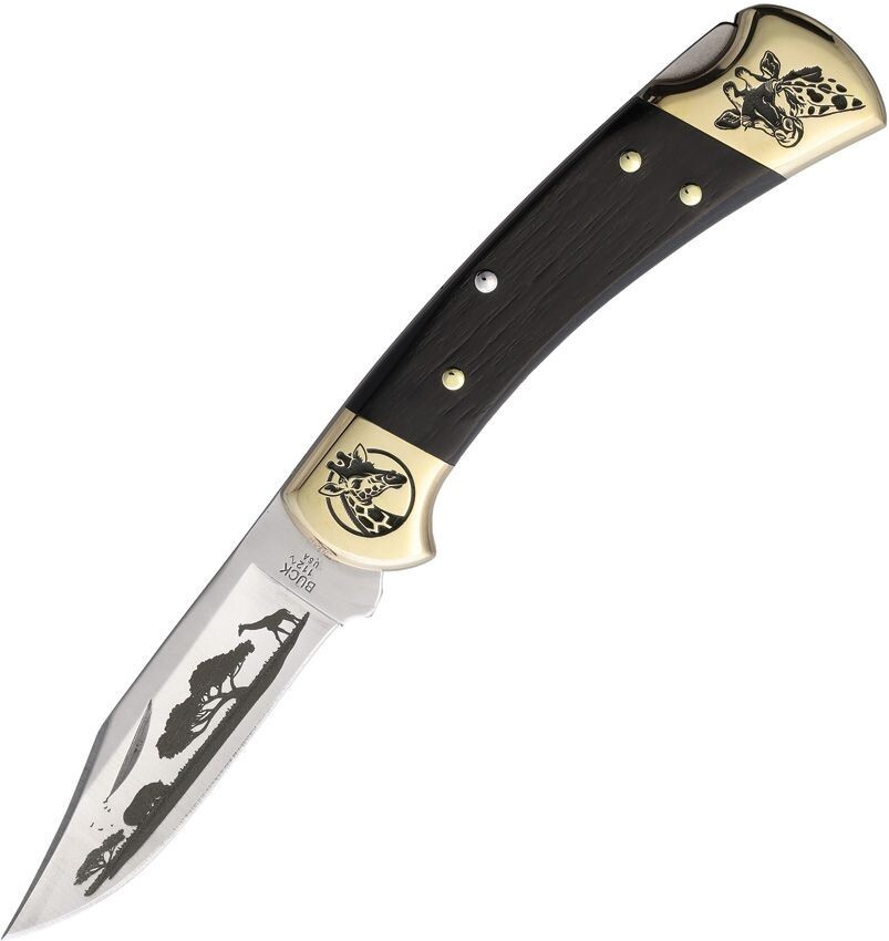 Yellowhorse Custom Buck 112 Folding Knife 3" Satin 420HC Steel Blade Wood Handle