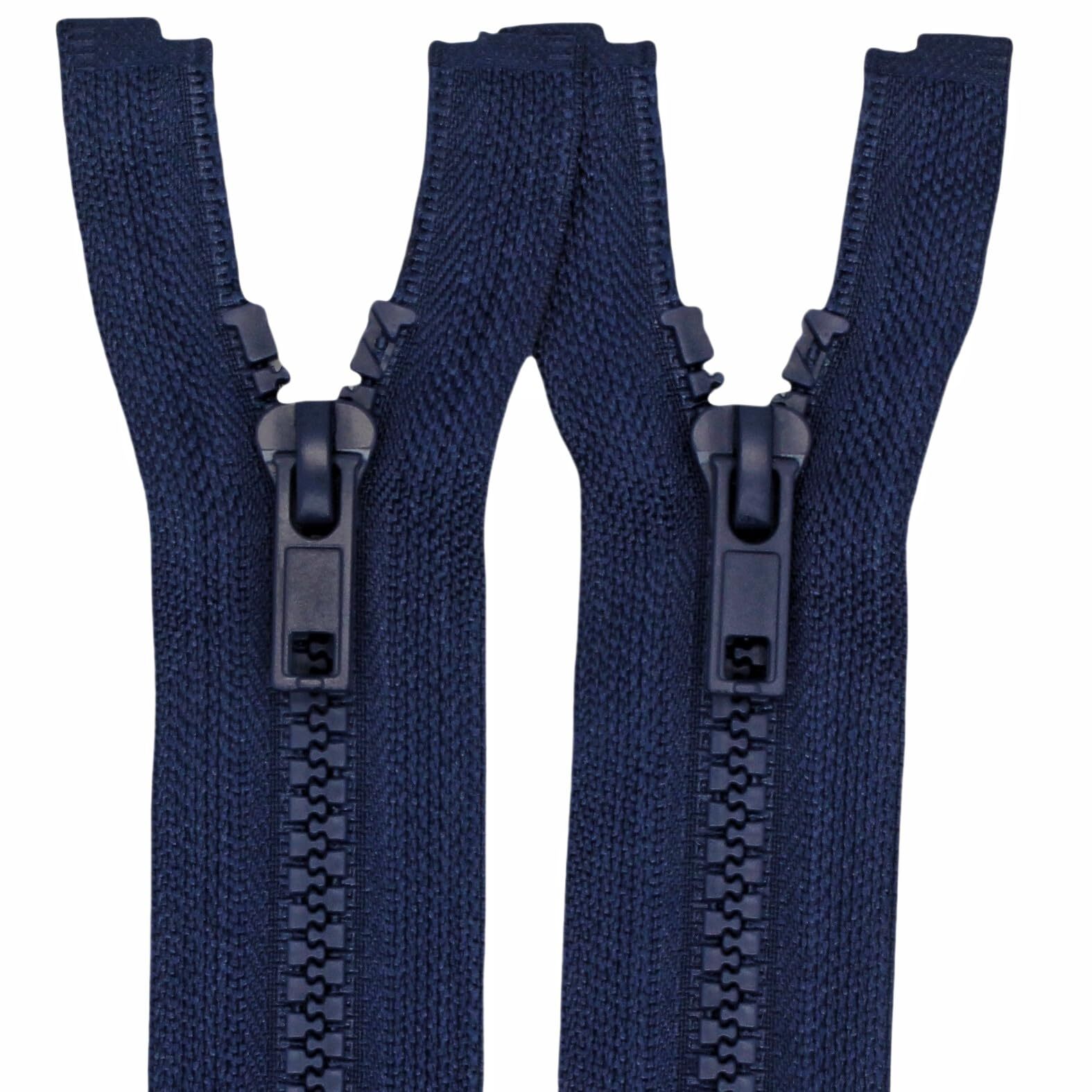 2PCS #5 12 Inch Separating Jacket Zippers Resin Zipper Molded Plastic Zippers...